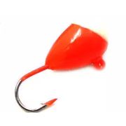 Мормышка «ЯМАН» капля с ушком, цв.04, с фосф.пяткой, d 3