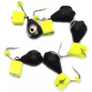 Мормышка вольф. безнасадочная «ЯМАН» Капля с отв. с коронкой из никеля, d-4 мм, вес 1,1 г