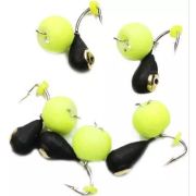 Мормышка вольф. безнасадочная «ЯМАН» Капля с отв. с латунной коронкой, d-4 мм, вес 1,1 г