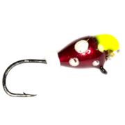 Мормышка CONDOR вольфрамовая, капля с ушком,d 3,0 мм,вес 0,5 гр,обмазка с камнем вишня с точками