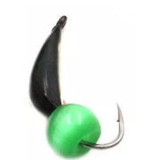 Мормышка вольф. безнасадочная «ЯМАН» Капелька №2, вес 0,45 гр., кошачий глаз сверл, цв. латунь