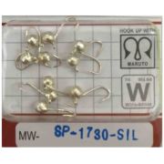 Мормышка вольф. Spider Шар с ушком мелкая грань 3,0мм, 0,24гр, SIL