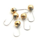 Мормышка вольф«ЯМАН»Шар с отв. р.4, вес 0,60 цв.золото