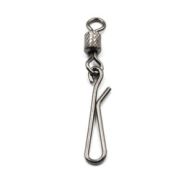 Вертлюг с форелевой заст. Namazu ROLLING RIBBED SWIVEL WITH HANGING SNAP-A, цв. BN, р. 10, test-5 кг