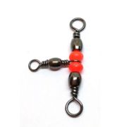 Вертлюг тройной Namazu TRIPPLE SWIVEL, латунь, цв. BN, р. 14 х 16, test-8 кг (уп.10 шт)/2000/1000/