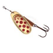 Блесна Mepps COMET PTS, 5, вращающаяся, Gold/Red dots