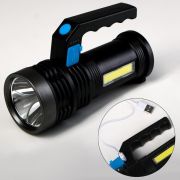 Фонарь аккумуляторный 3 и 1.5 Вт, 1200 мАч, USB, COB , 4 режима, индикатор заряда