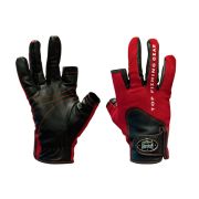 Перчатки спиннингиста Alaskan двухпалые (AGWK-11L) (L) Red/BL