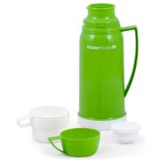Термос Master House Венеция стеклянная колба/пластик узкое горло 1,6л. чашки 2шт, зеленый 60331