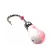 Мормышка литая ЯМАН «Груша», вес 0,5 гр., кр. Kumho №26, цв. фц. красный с/накопит