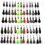 Мормышка литая на плойках КУМХО из Набора 18-Л безнасадка с бисером + ФЦ (65шт./1шт.)