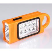 Фонарь переносной с петлёй для ношения, походный, 9 LED, 3 АА, микс, 5.5х13 см