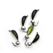 Мормышка вольф. безнасадочная «ЯМАН» Малек №2, d-2,5 мм, L-7,3 мм, вес 0,45 гр, серебряный шар