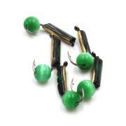 Мормышка вольф.безнасадочная «ЯМАН»Столбик№2,d-1.5мм,L-8,3мм,вес0,50гр,кош.глаз сверл,цв.латунь