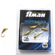 Мормышка вольф«ЯМАН»Банан с ушк, р.2,вес 0,4,цв.золото