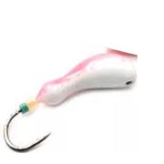 Мормышка литая ЯМАН «Мотылек», вес 0,5 гр., кр. Kumho №57, цв. фц. красный с/накопит.