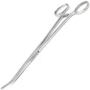 Зажим-корнцанг рыболовный Namazu, L-220 мм, изогнутый, нерж. сталь/250/