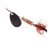Блесна Mepps AGLIA MOUCHE, 00, вращающаяся, Black/Red fly