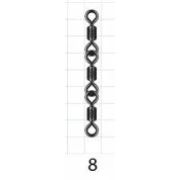 Вертлюг Akara 3 - Joint Rolling Swivel 23090 №8 (5 шт.)