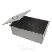 Коптильня Тонар двухъярусная с поддоном для сбора жира 450*280*170 (сталь 1,5мм