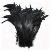 Перо петуха отдельное Strung Seddles Black
