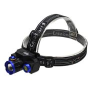 Фонарь СИБИРСКИЙ СЛЕДОПЫТ-Люкс налобный, 1 LED + 2 COB, zoom, аккум. 220В, USB