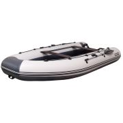Лодка Хатанга-PRO-390 ПВХ НДНД (серая-двухцветная)