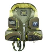 Жилет Aquatic ЖС-01Х страховочный (с воротником, цвет: хаки, размер 56-58)