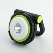 Фонарь аккумуляторный 3 Вт, 1200 мАч, USB, 3 магнита, солнечн. батарея, 2 режима