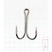 Крючок KOI «SHORT DOUBLE HOOK», размер 1/0 (INT), цвет BN, двойник (10 шт.)/20/