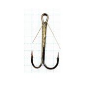 Крючок KOI «WEEDLESS DOUBLE HOOK», размер 1 (INT), цвет BN, двойник незацепл (5 шт.)
