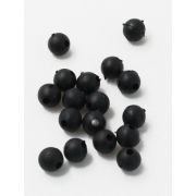 Бусина Namazu Soft Beads фидерная, PVC, круглая, d-8 мм, цв.фц. черный (20 шт.)