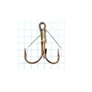 Крючок KOI «WEEDLESS TREBLE HOOK», размер 1/0 (INT), цвет BN, тройник незацепл (5 шт.)