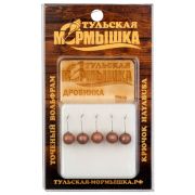 Мормышка тульская Дробинка 4,0 Медь вес - 0,54 гр.