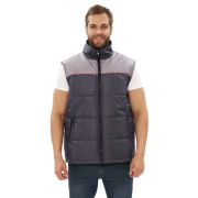 Жилет «Фаворит» утеплённый т.оксфорд, т. серый со св. серой кокеткой (44-46)