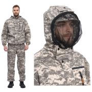 Костюм «ТУРИСТ МОСКИТ» куртка/брюки, цвет: кмф «Цифра св.серый», ткань: Грета (56-58, 170-176)