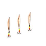 Блесна вертикальная «ЯМАН» Идеальная с тройником, размер 37 мм, вес 4,5 г, цвет медь