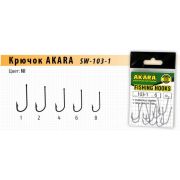 Крючок Akara SW-103-1 Ni №1 (10шт.) белая рыба