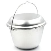 Котелок СЛЕДОПЫТ костровой конический, 6,0 л, алюм