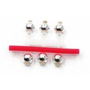 Микробисер «Яман» Латунь, d-3,2мм, цв. серебряный, подвеска короткая(уп.6шт)