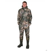 Костюм ветрозащитный «Борей» проклеен. (хаки/темно-синий) (52-54/182-188)