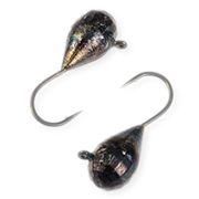 Мормышка вольф. W Spider Капля с ушком мелкая грань гальваника 4,0мм, цв. BN