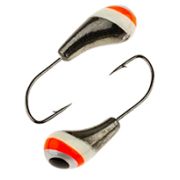 Мормышка вольф. W Spider Чесночинка с отверст. 3,0мм, 0,55гр, 1-Bn гальваника с покраской