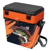 Ящик рыболовный Helios PIKE 19 л, зимний, оранжевый