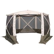 Шатер СЛЕДОПЫТ быстросборный, h-2,25 м, 6 стен S по полу-9.3 кв.м (3,35 х 3.85 м)