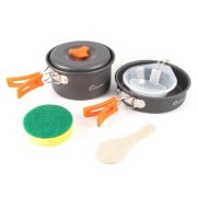 Набор посуды кемпинговой СЛЕДОПЫТ Compact, на 2 персоны, в чехле, анодир. алюм.