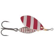 Блесна SibBear Meteoro №2, вращающаяся, L: 55 мм, W 9,5 г, C. Silver Red Stripes