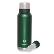 Термос Арктика бытовой вакуумный (для напитков), 1200 мл, зелёный, с ситечком