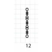 Вертлюг Akara 3 - Joint Rolling Swivel 23090 №12 (5 шт.)