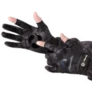 Перчатки Aquatic ПЧ-10 демисезонные без пальцев softshell (цвет: camo black, р. M)